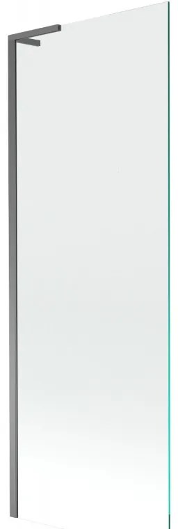 Mexen Next L, 1-krídlová vaňová zástena 70 x 150 cm, 6mm číre sklo, grafitový profil, 895-070-000-03-00-95