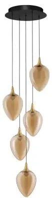 Minimalistický luster Nali 5 Zlatá