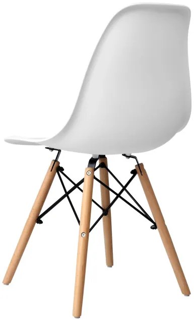 Jedálenská stolička PARIS hnedá / biela