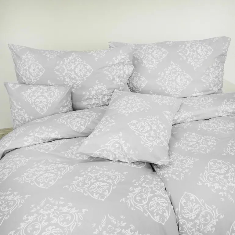 Obliečky bavlnené Atény sivé 140x200 + 70x90 EMI