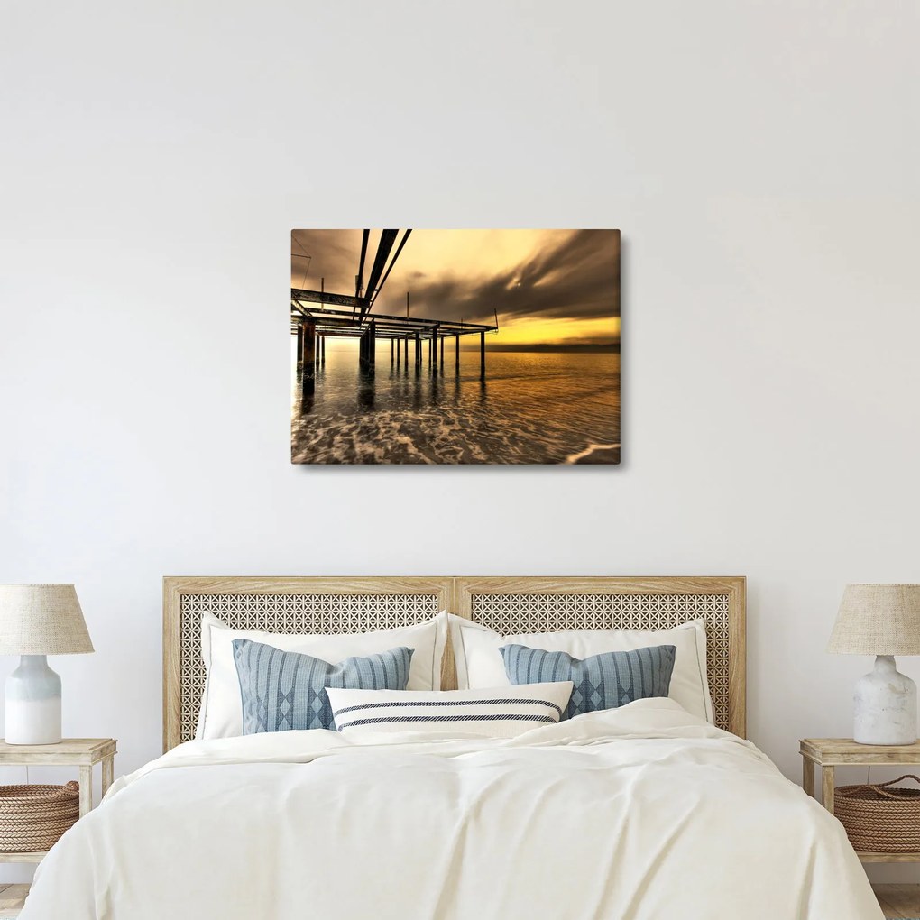Obraz - Architektúra pri pobreží (70x50 cm)