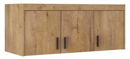 Šatníková skriňa ELLENA 3D + zrkadlo, 190x133x53 cm, dub lefkas
