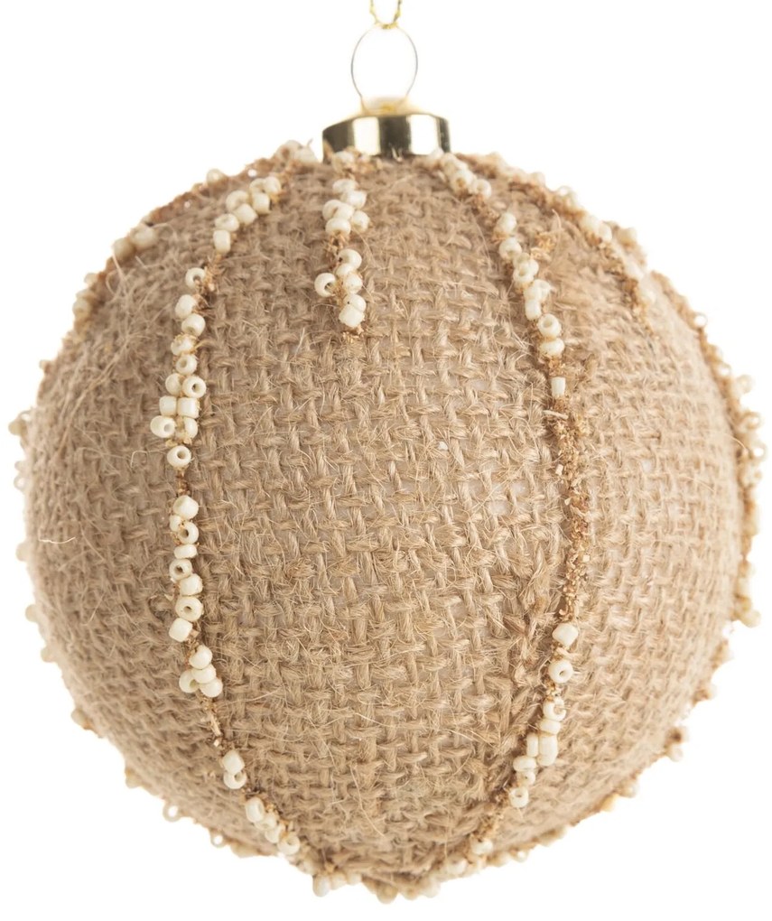 VIANOČNÁ BANKA NA STROMČEK SADA 6 KS (FI) 8 CM VZOROVANÁ