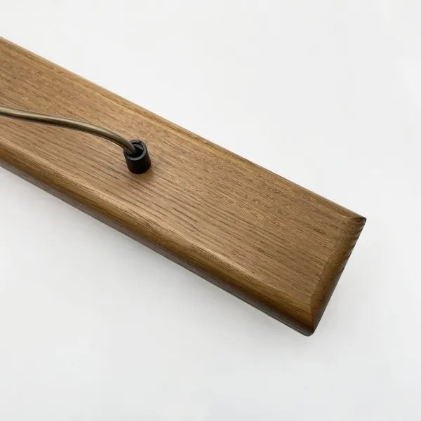 Luster na lanku AIDA 3xE27/15W/230V pr. 25 cm dub/rafia