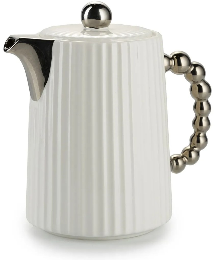 Čajový/kávový set Luca Silver White