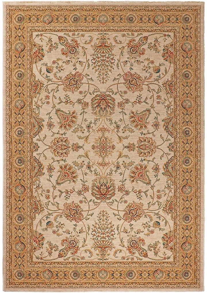 Koberce Breno Kusový koberec PRAGUE 520/IB2I, béžová, viacfarebná,67 x 120 cm