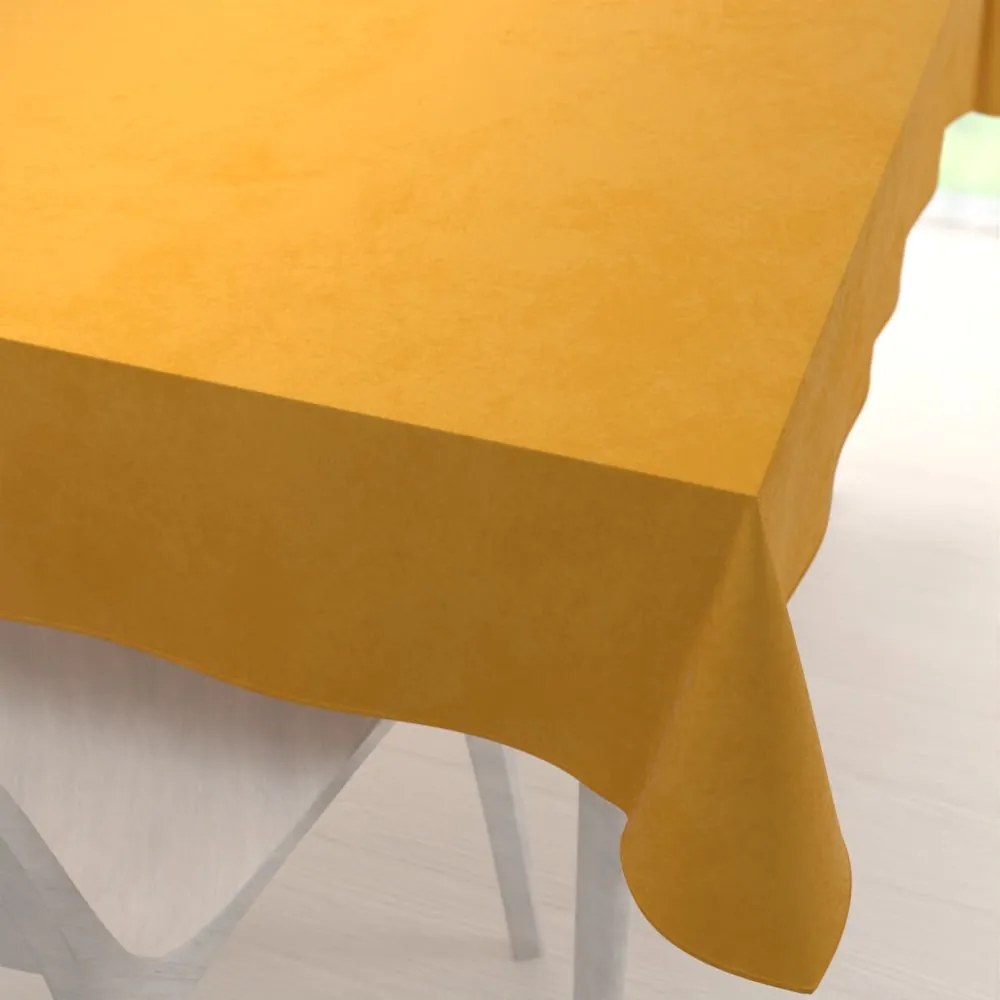 Biante Zamatový obdĺžnikový obrus Velvet Premium SVP-037 Zlatisto oranžový 60x100 cm