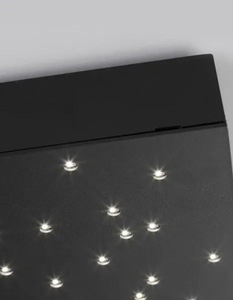 Stropné svietidlo LED so stmievaním Cielo 30 čierne s diaľkovým ovládaním