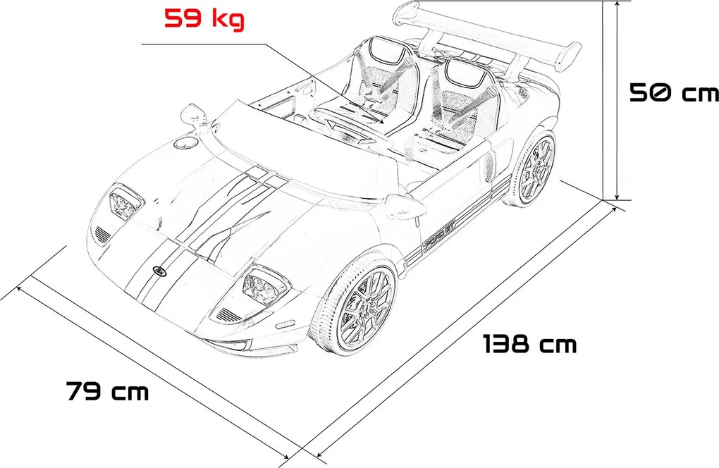 Ramiz Vozidlo Ford GT čierne