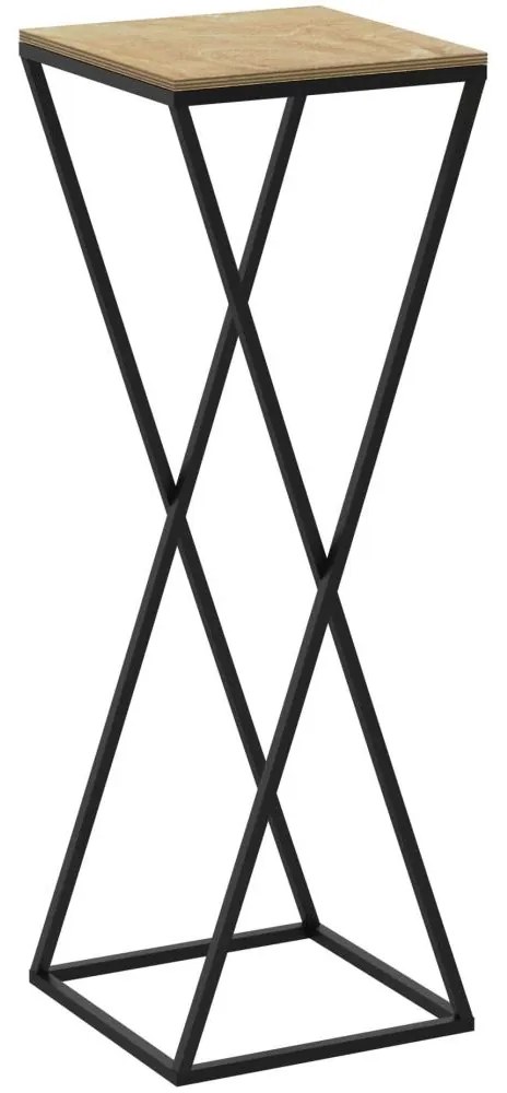 Stojan na kvety 70x24 cm čierna