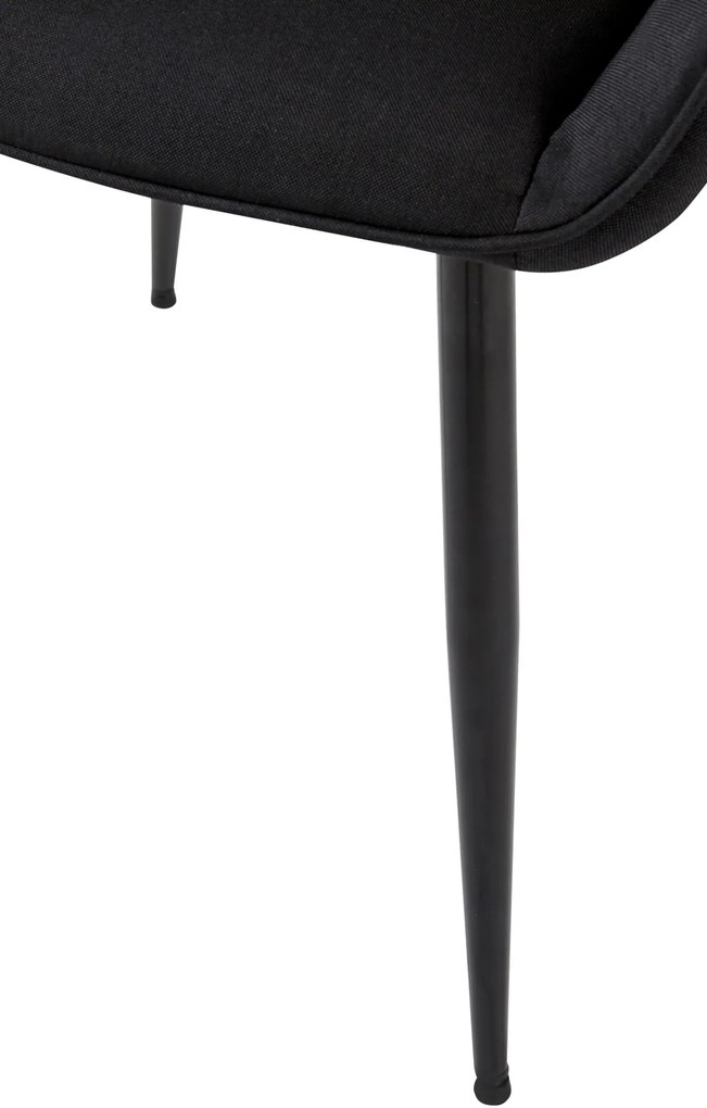 Jedálenská stolička látka Vessa - čierna
