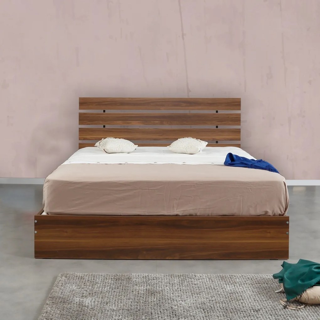 Posteľ Fuga manželská posteľ 150x200 cm orech