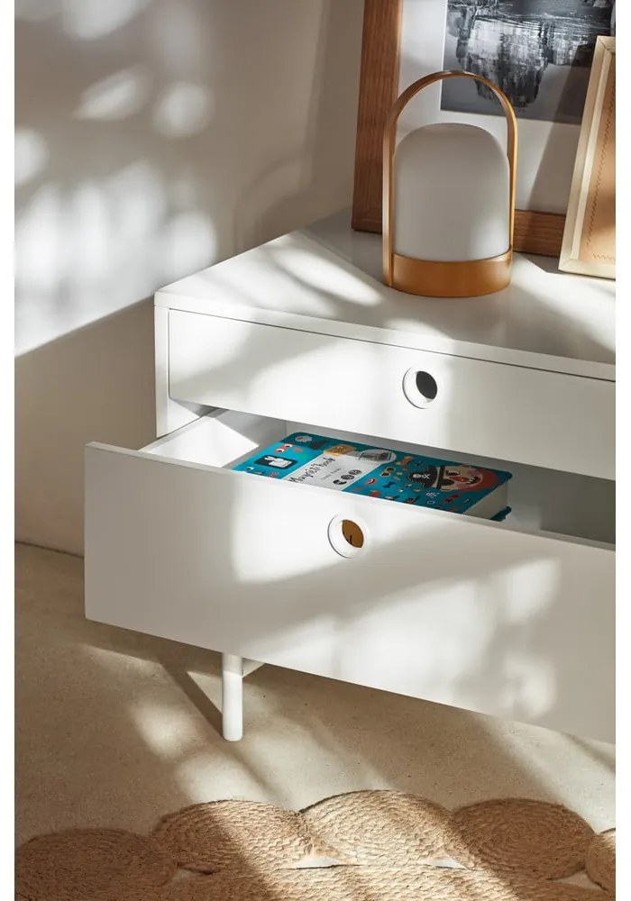 Biely TV stolík 140x52 cm Punto - Teulat