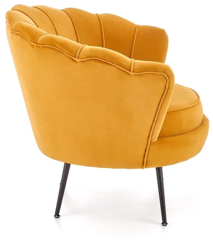 Křeslo Amorinito 2 hořčicově žluté