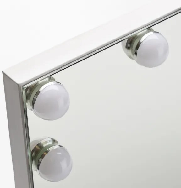 BRILAGI - LED Stmievateľné make-up zrkadlo HOLLYWOOD LED/15W/230V CCT + USB biela