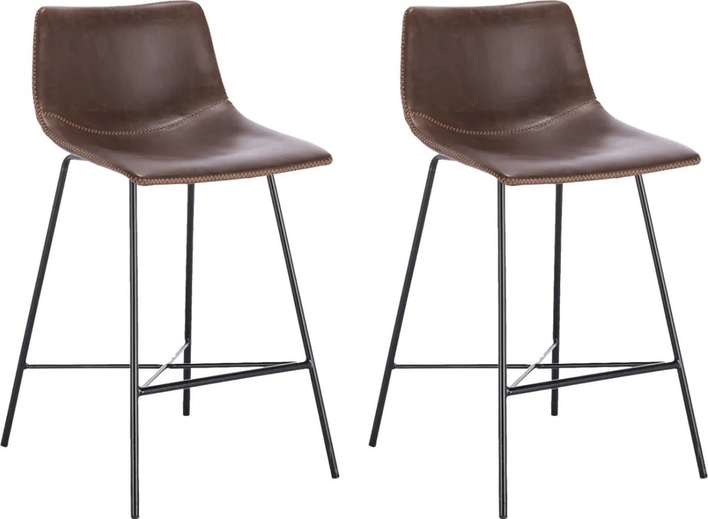 2 x Barová židle Hawaj CL-845-4 hnědá