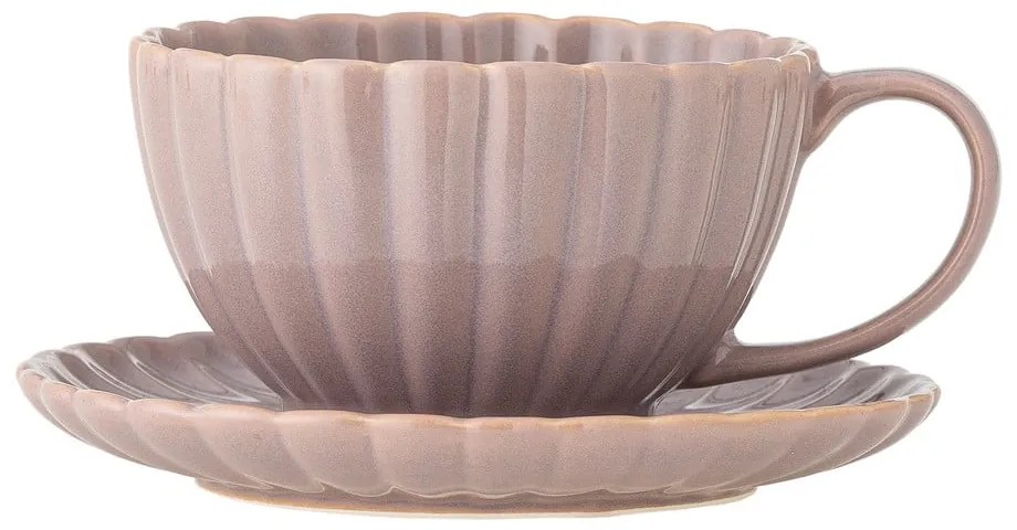 Svetloružová šálka na cappuccino z kameniny 220 ml Latina – Bloomingville