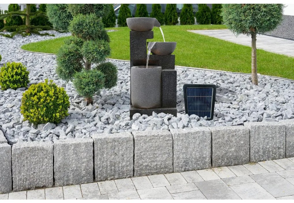 Záhradná solárna fontána BestBerg SF-16 / polyresin / 36 x 31 x 70,5 cm