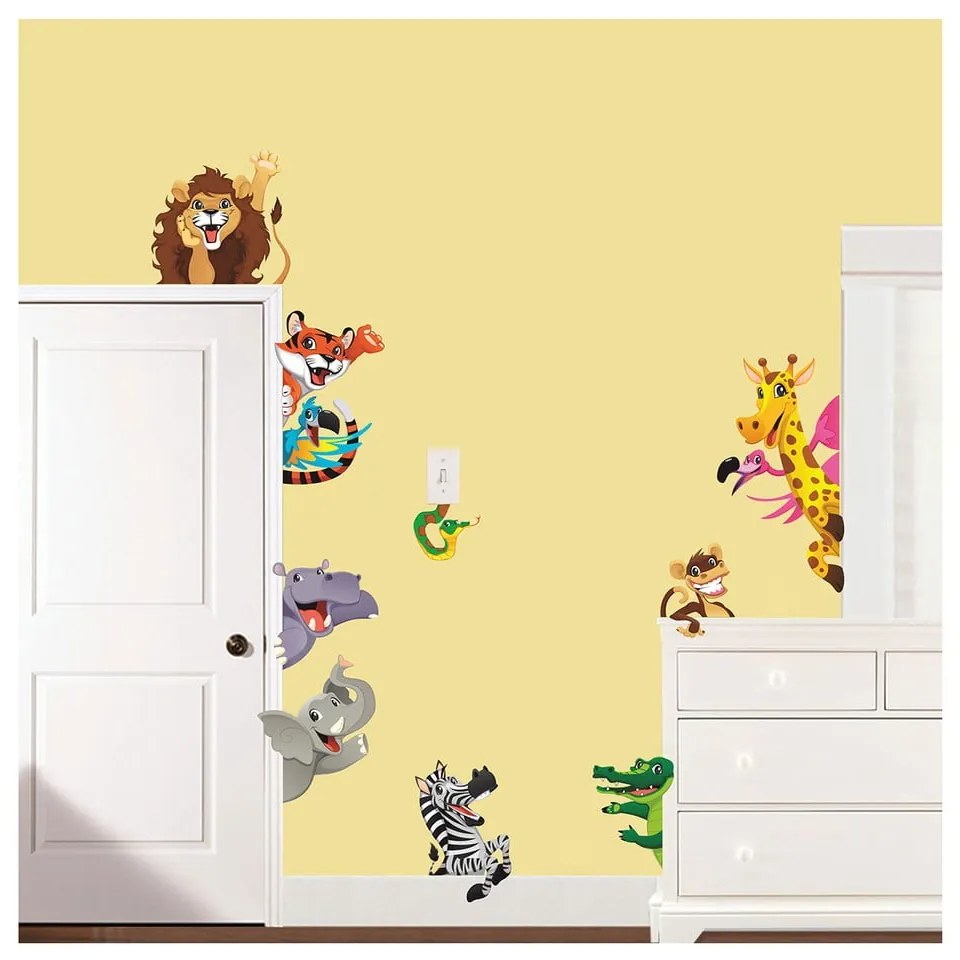 Sada nástenných detských samolepiek Ambiance Jungle