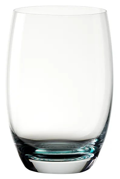 Poháre tumbler 460 ml s tyrkysovým špirálovým dnom 6 ks — Optima Glas Lunasol - 322869