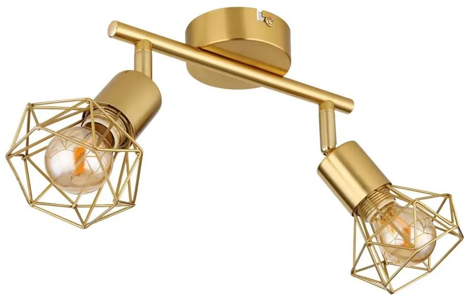 Globo 54802GB-2 - Bodové svietidlo XARA I 2xE14/40W/230V zlatá