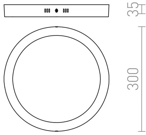 RED - Design Rendl - R12973 - LED Stropné svietidlo SOCORRO LED/24W/230V