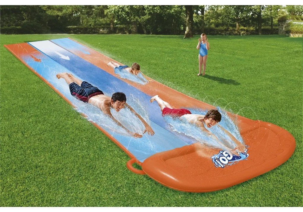 Bestway Vodná šmýkačka trojitá, 488 cm