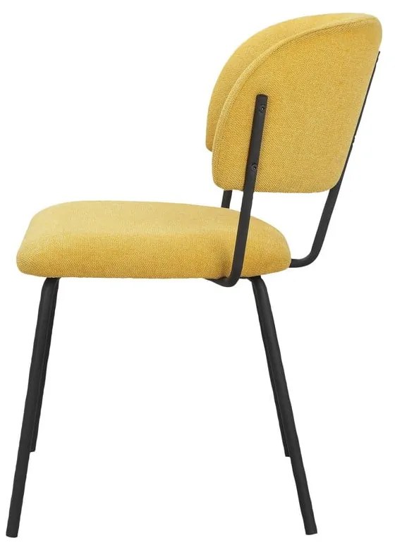 Žlté jedálenské stoličky v súprave 2 ks Claudia – Støraa