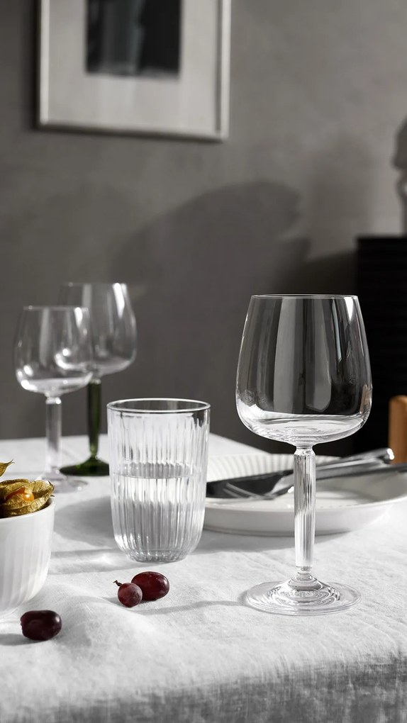 KÄHLER Pohár na vodu Hammershøi Clear 370 ml – set 4 ks