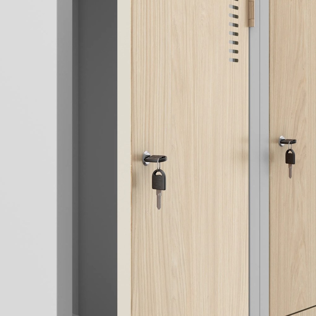 Šatníková skriňa typu L sivá, dub sonoma, 800x1850x450 mm: JULIA Eco Design