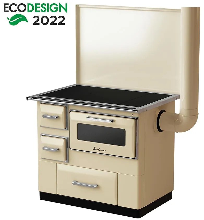 Sporák Luna 7 kW pravý cappucino