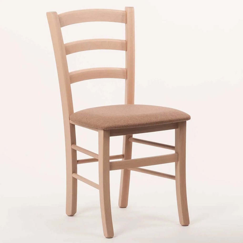 Stima stolička PAYSANE s čalúneným sedákom Vyberte odtieň ->: Wengé, Vyberte látku ->: LUX Terracotta 10