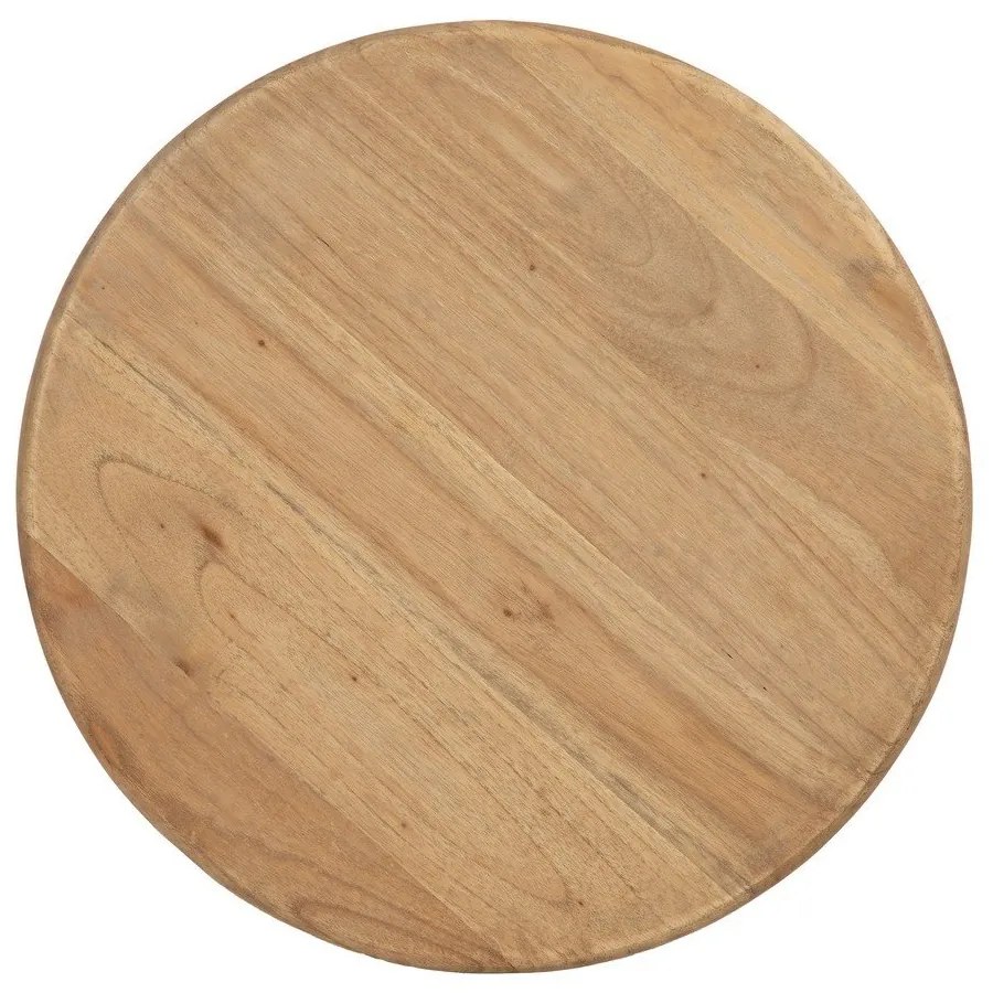 Okrúhly odkladací stolík z masívu mindi ø 40 cm Dala – Ixia