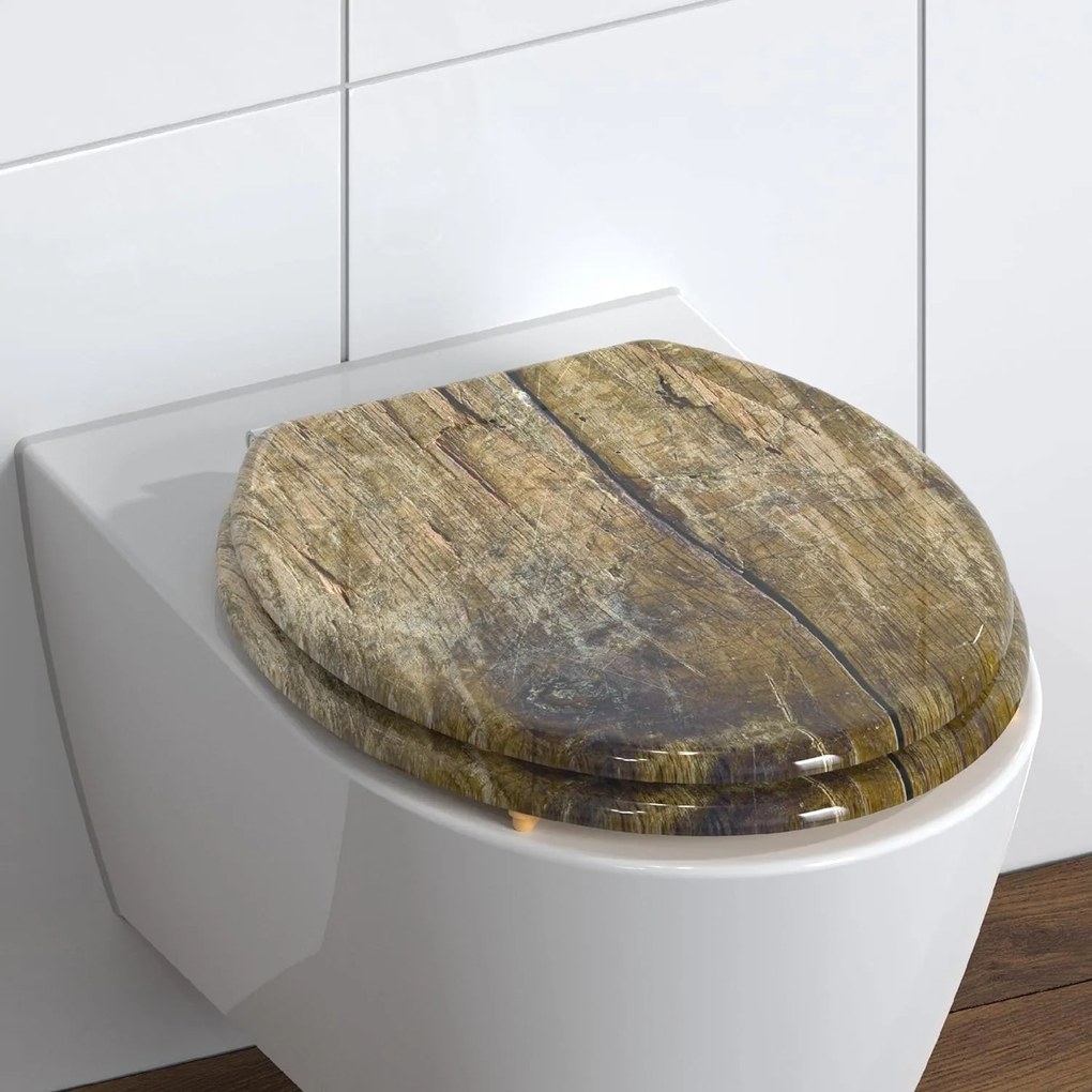Eisl Sanitär WC sedadlo MDF Solid Wood 80024