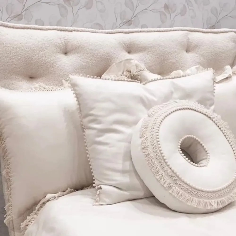 Obliečky pre dospelých s čipkou vanilka 140x200cm