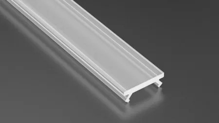 Tienidlo pre LED profil typ X 1m matné matné úzke krytie Lumines