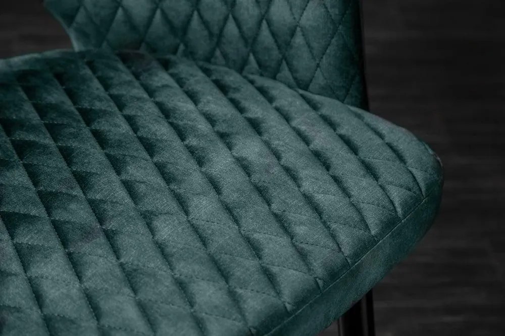 Invicta Interior - Elegantná stolička PARIS benzínová zamat