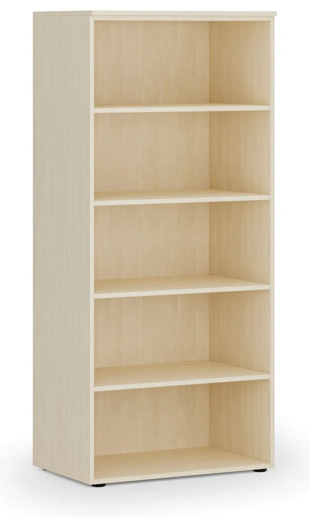 Kancelársky regál PRIMO WOOD, 800 x 500 x 1781 mm, breza