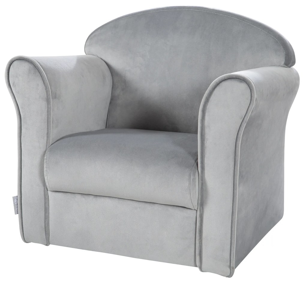 roba Detské kreslo (s lakťovou opierkou, sivá) (100397115)