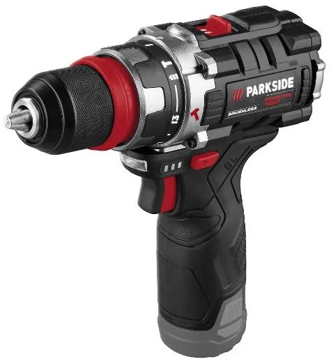 Parkside Performance® Aku príklepová vŕtačka 12 V Psbsap 12 A1 + Akumulátor 12 V/2,5 Ah Papk 12 2.5 B1 + Nabíjačka 6 A Plgk 12 6.0 B1 (800011523)