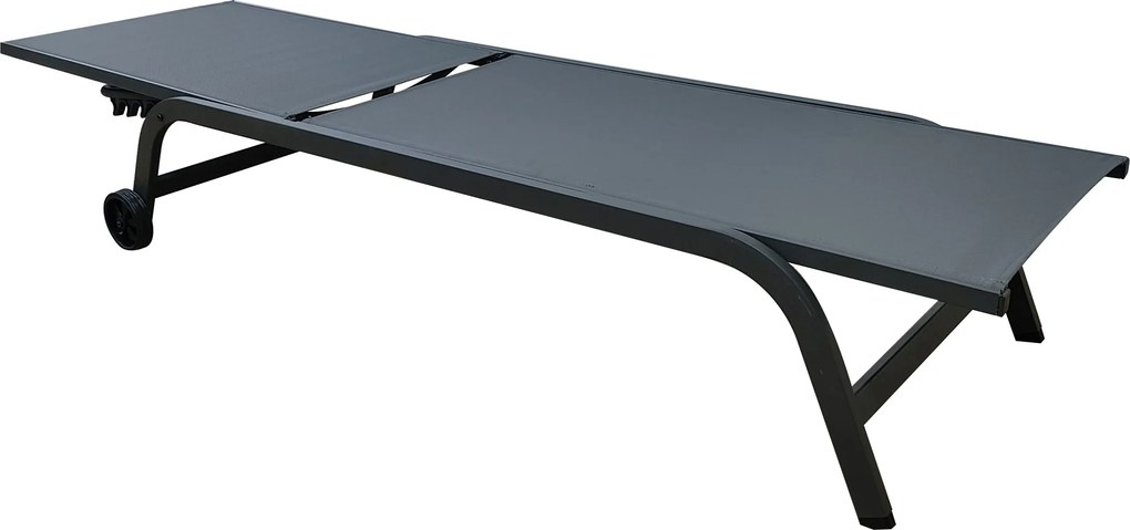 Záhradné ležadlo Houseland Breeze sivé