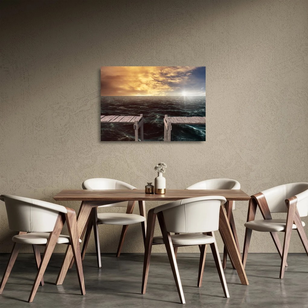 Sklenený obraz mora (70x50 cm)