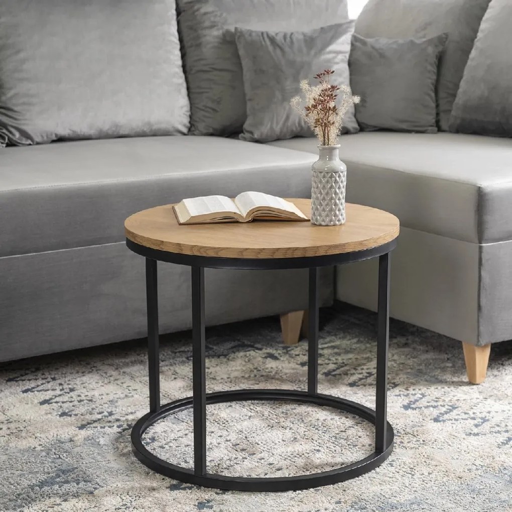 PROXIMA.store - Dizajnový konferenčný stolík CONNY FARBA: dub, FARBA NÔH: biela