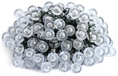 Brilagi - LED solárny dekoračný reťaz BUBBLE 300xLED/8 režimov 30m IP65 teplá biela