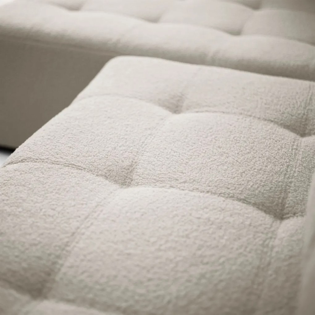 ROHOVÁ SEDAČKA SHARLOTTE 261 x 143 cm KRÉMOVÁ