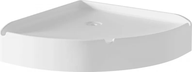 Mexen X-Wall-S nástenná rohová polička SMC 20,5 x 20,5 cm, biela - 1901202005