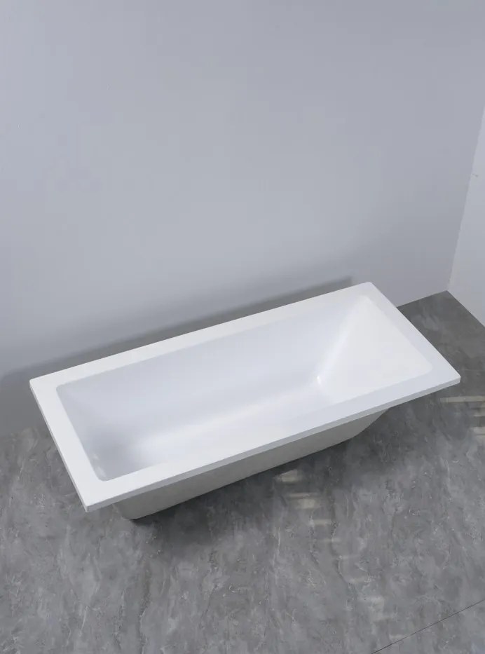 Erga Pureline-S, vaňa 1800x800x400 mm bez nožičiek, biela lesklá, ERG-V07-PURELINE-S-180x080-WH