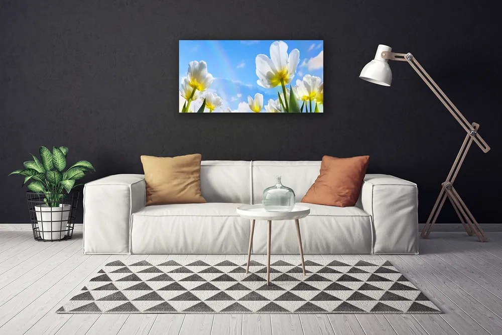 Obraz Canvas Rastliny kvety tulipány 120x60 cm