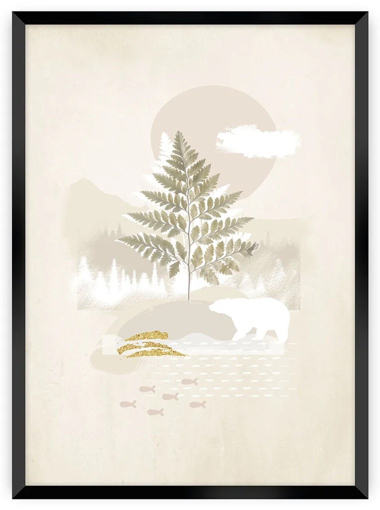 Plagát Beige Abstarct II