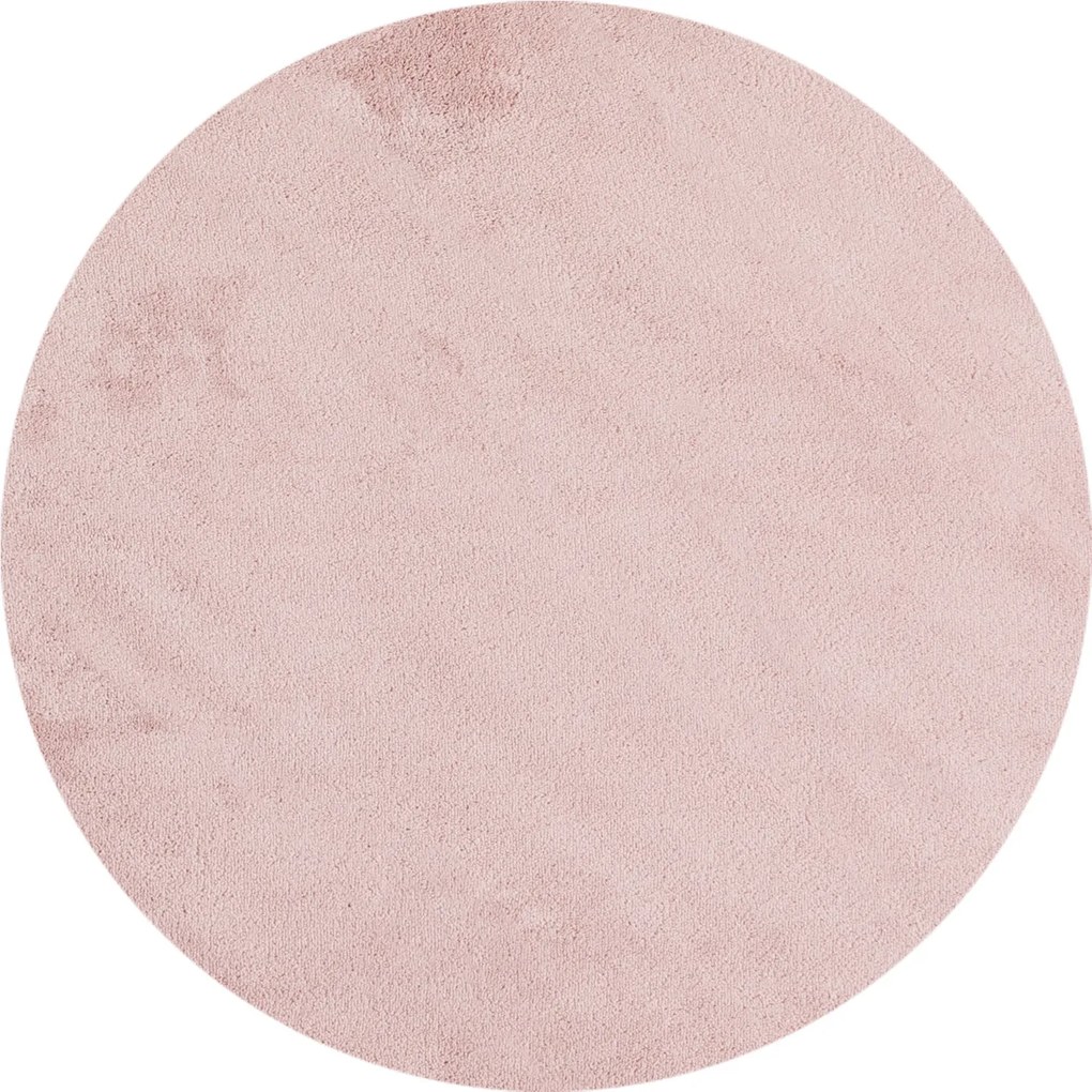 Kusový koberec Sky 5400 Rose kruh, 200x200 (priemer) kruh, ružová, obývacia izba, Ayyildiz